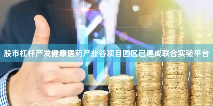 股市杠杆产发健康医药产业谷项目园区已建成联合实验平台